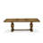 5-piece Kitchen Table Set includes a Dining Table and 4 Willow Green Polyester Fabric Modern Dining Chairs with Button tufted Back - Antique Walnut Finish-1680564939