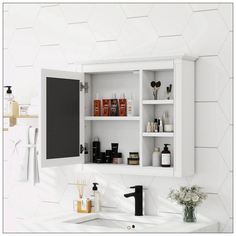 Pharmacie murale 30 "x 28", Blanc