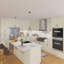 Armoire de cuisine murale blanche antique avec tablettes réglables l 27 po x H 36 po x P 21 po-814792621-814792619