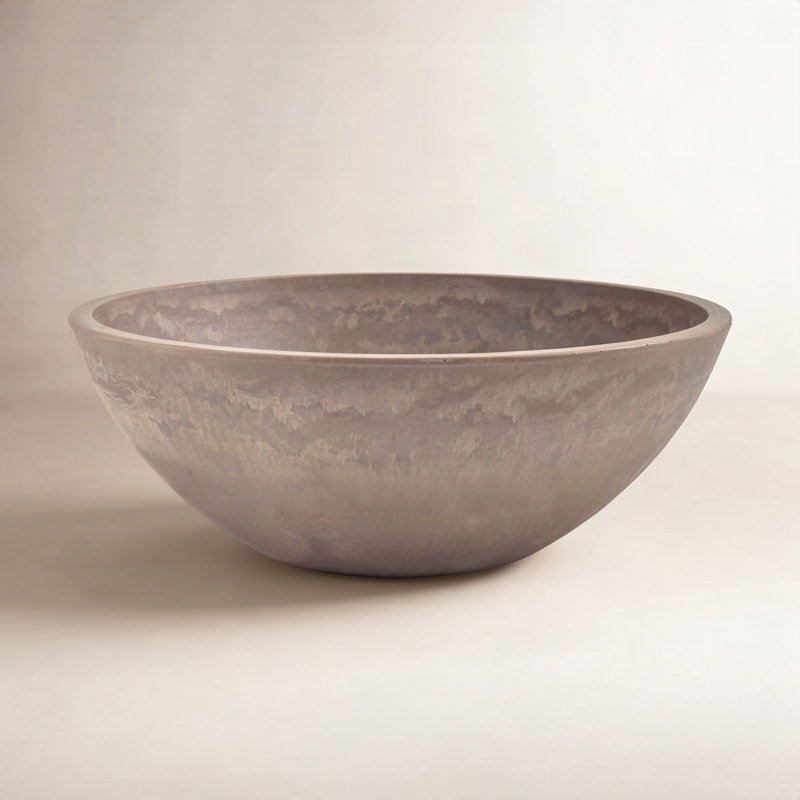 Haven Pot Planter, 4.5" H x 12" W x 12" D, Taupe