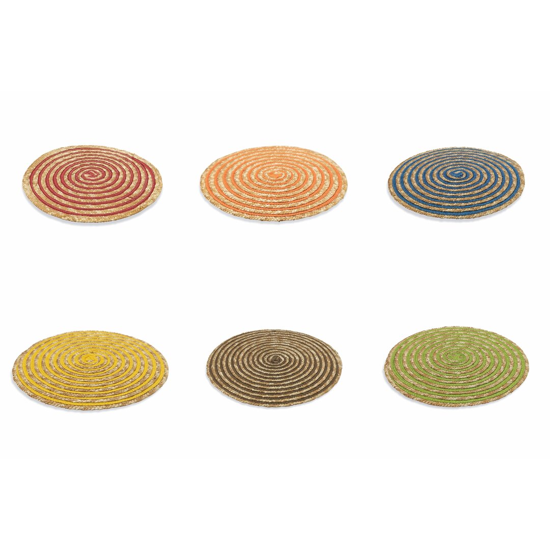 Platzset Spiral Jute Rund