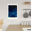 Golden Starry Night Abstract Contemporary Landscape Nature Wall Art Print 1 Piece Wrapped Canvas Wall Art-296232070