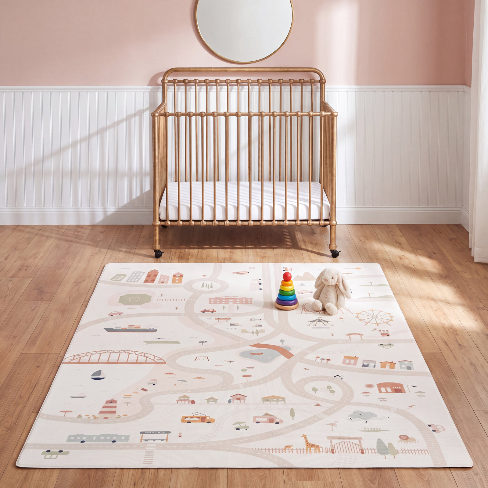 Leather Playmat, 1.5" H x 30" L x 16" W
