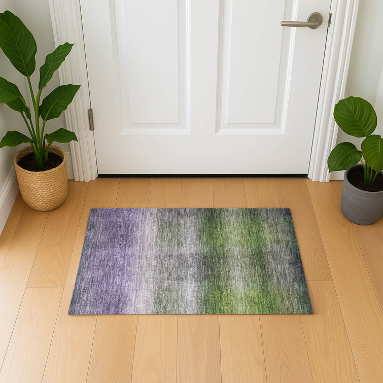 Premium Machine Washable Lubbers AMF1735 Squares Rug