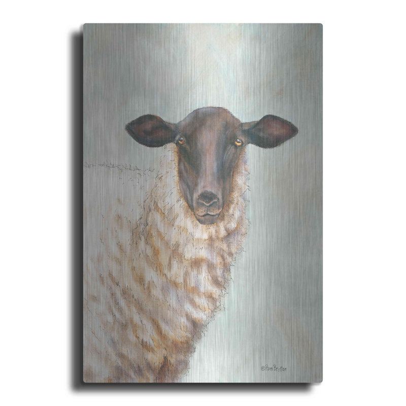 Pam Britton Farm Sheep Acrylic Wall Art, 12" x 16"