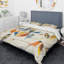Multicolore réunion d'oiseaux - ensemble de housse de couette animal traditionnel - microfibre de polyester-38757053