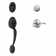 Plymouth Handleset with Deadbolt and Accent Door Lever and Rosette