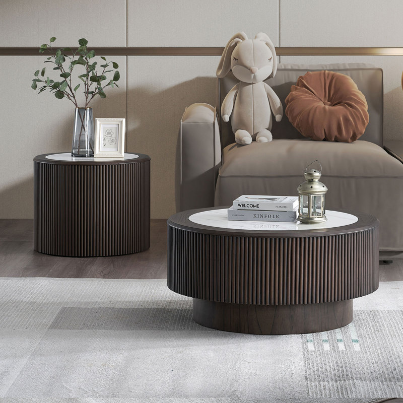 Ensemble de tables basses Modern Faux Marble