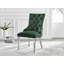 Edzard Modern Double Pedestal High Gloss Dining Table Set with 6 Luxury Velvet Dining Chairs