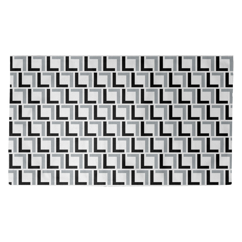 Geometric Indoor Rug, Rectangle 3' x 5'