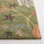 Tapis floral en coton touffeté à la main Jardin en vert / bleu-109480382