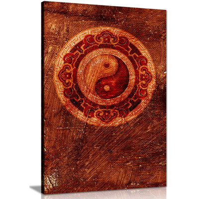 Ying Yang Chinese - Wrapped Canvas Print