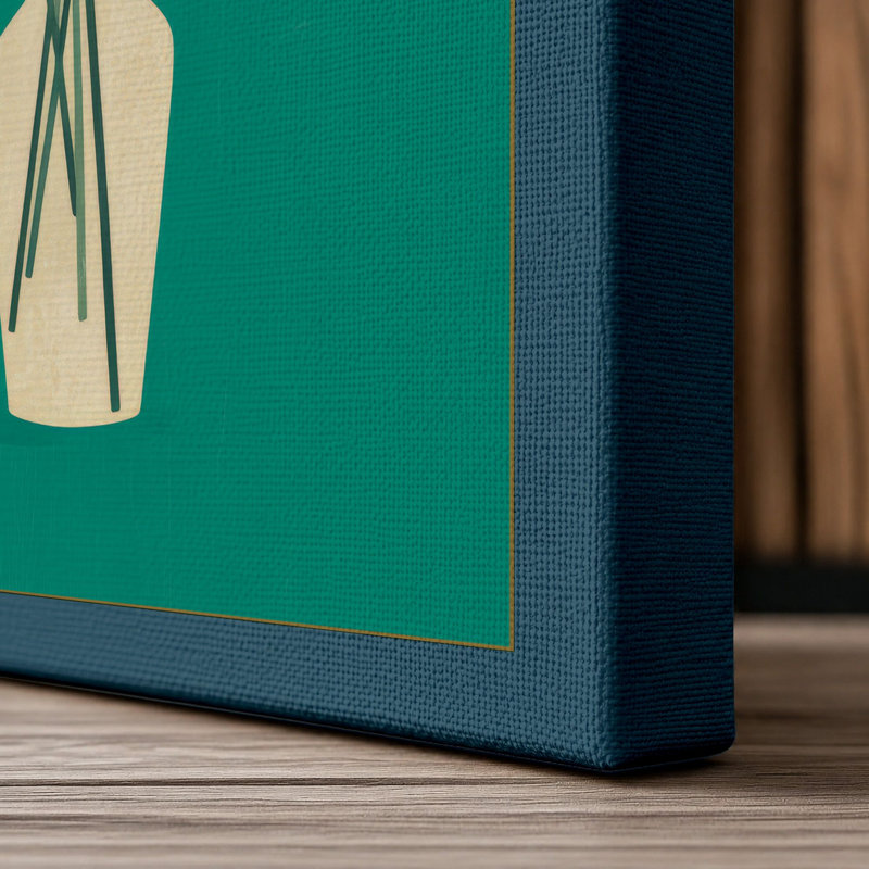 Print, 36x24 - 91.4 x 61.0 cm, Teal Border