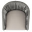 Chaise de patio empilable avec coussin