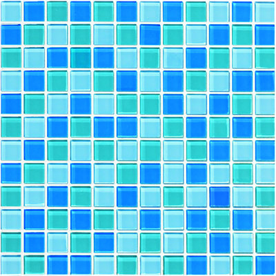 Torch Song 1'' W x 1'' L Glass Tile Grid Mosaic Sheet