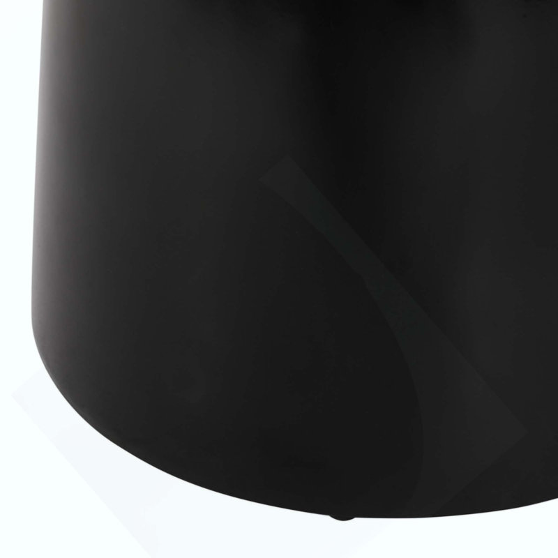 Outdoor Metal End Table -Large, Black