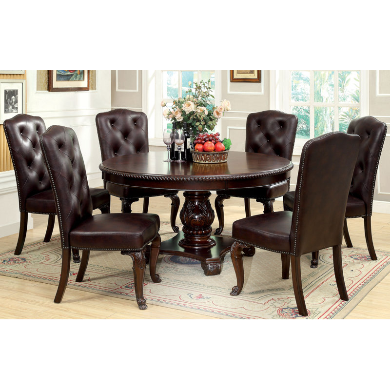 Palmyra 6 - Person Pedestal Dining Set