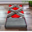 Tapis rouge / gris à poils longs Corey-Leigh-1932526389
