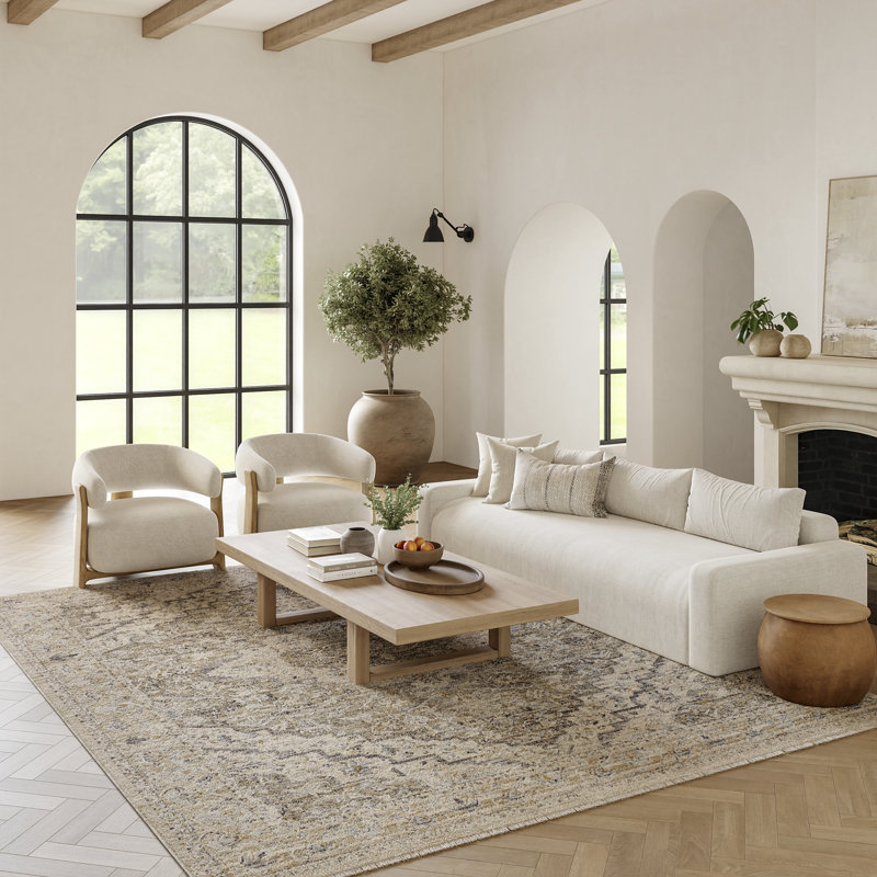 Gazzo Oriental Indoor Rug, Round 7'10"