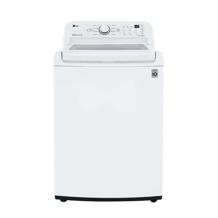 LG 4.5 cu. ft. Ultra Large Capacity Top Load Washer with TurboDrum Technology, White