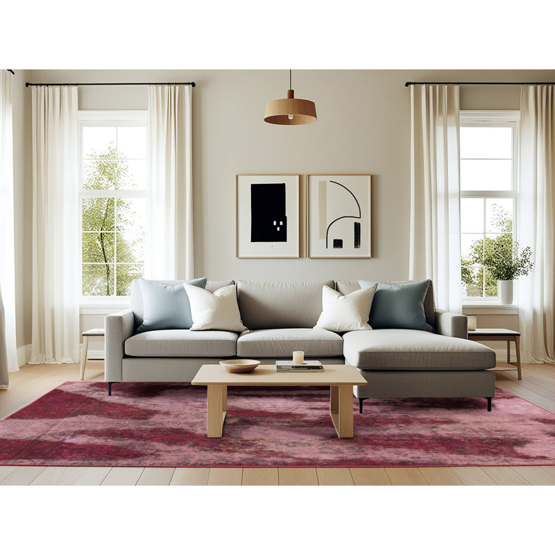Abstract Indoor Rug, Rectangle 6' x 9'