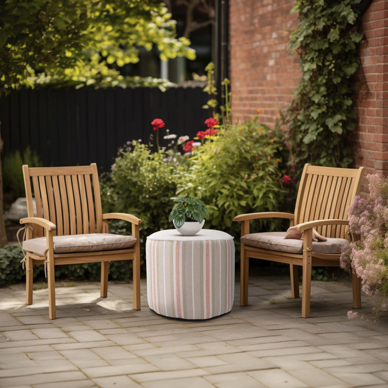 Indoor/Outdoor Pouf Tall Dune, Terra