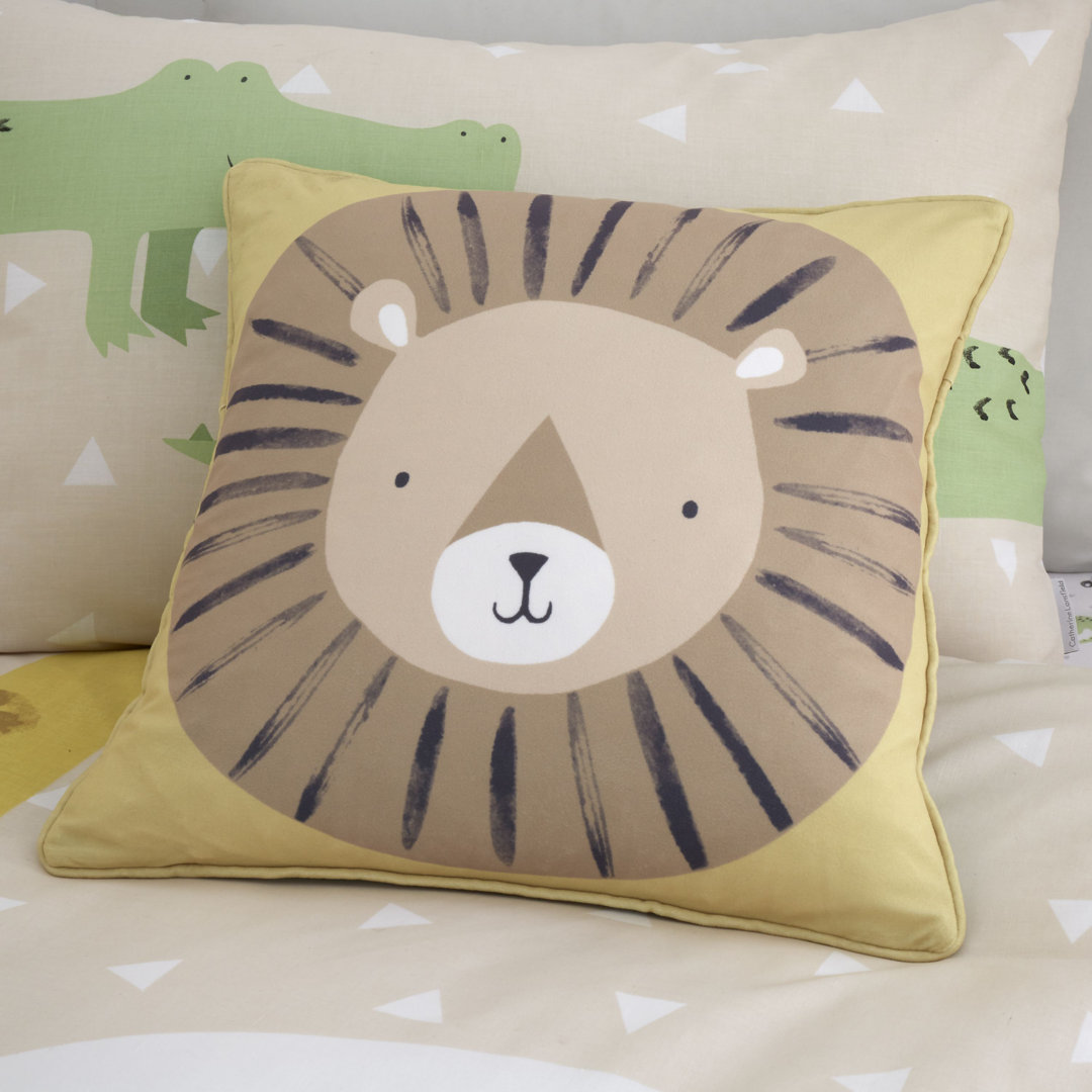 Roarsome Jungle Animals soft 43x43 cm cushion with Filling
