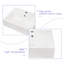 Lavabo de salle de bain blanc 16,3 Wenty