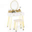 Ensemble coiffeuse et tabouret Portuna-741934005