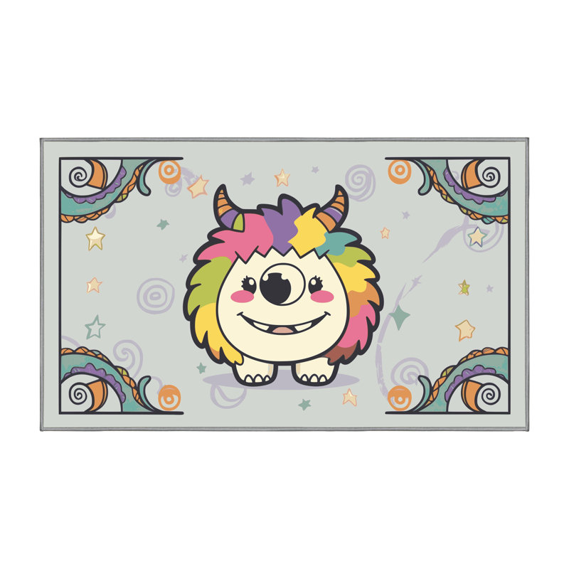 Tapis de vacances d'Halloween The Holiday Aisle®, Rectangulaire 7 pi x 10 pi