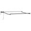 Vidaxl Manual Retractable Awning With Leds Outdoor Sun Shade Garden Solution