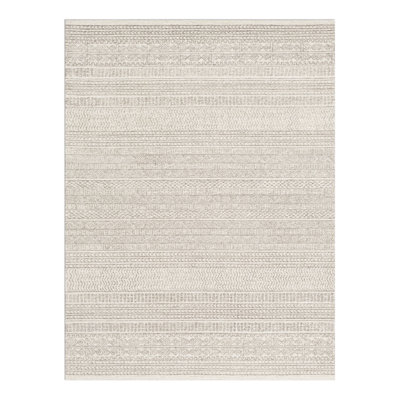 Lansing Geometric Hand-Tufted Wool Gray/Cream Area Rug