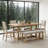Briselle Retro 6-Piece Dining Table Set with Chairs and Bench-117217666-117217670