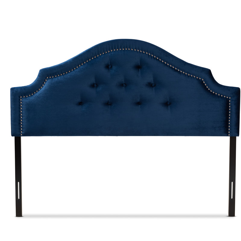 Tête de lit tapissier Miccah, Grand, Bleu royal