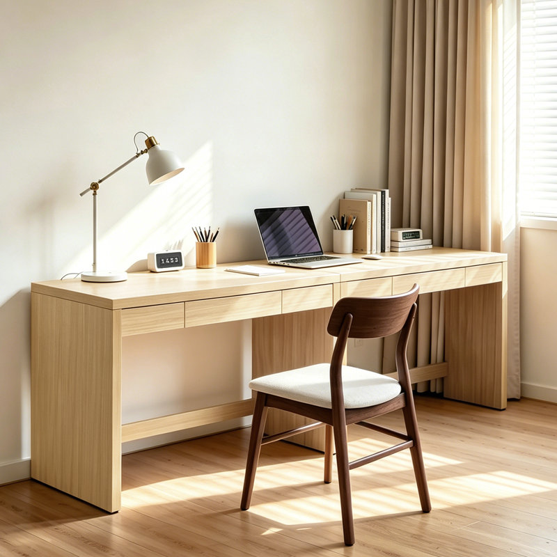 Bureau d'ordinateur 47 "avec tiroir et cadre en bois Knox