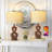 Aliya 24" Modern Wood Grain Color Resin Table Lamp with 3-Way Dimmable Light and USB Port-746406516