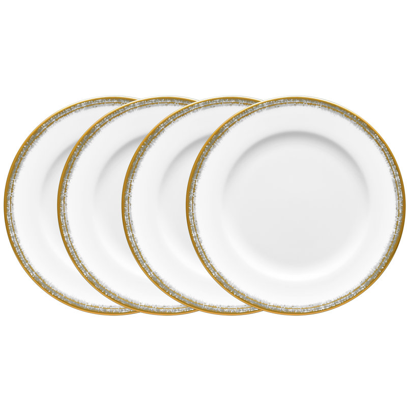 Ensemble de 4 assiettes à pain et à beurre / apéritif 6-1 / 2 "Noritake Haku