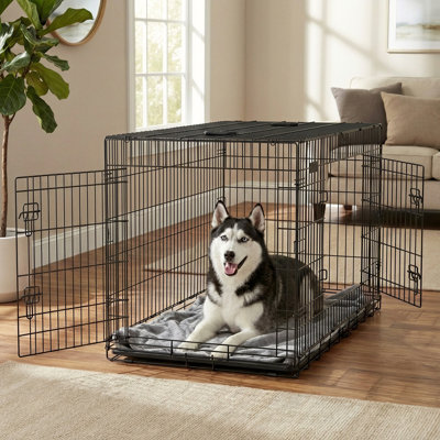 Caisse pour chien robuste avec plateau amovible