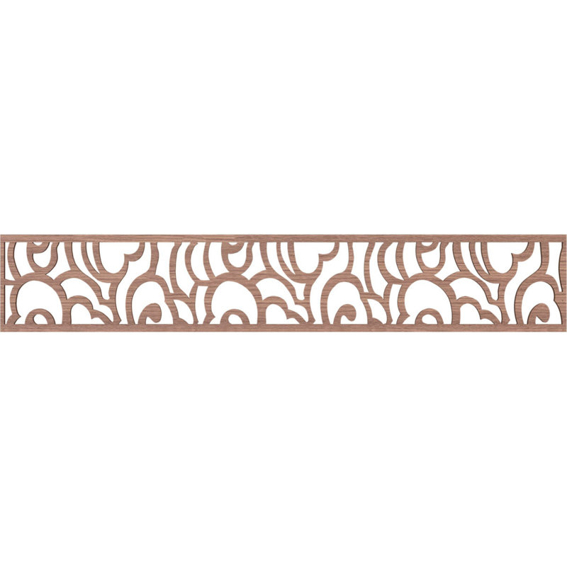 Springfield H W D Panel Molding, Walnut, 8" H x 46.625" W x 0.25" D