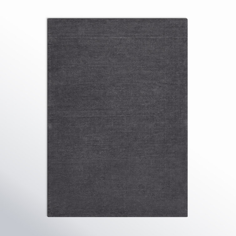 Crowe Wool Charcoal Gray Area Rug