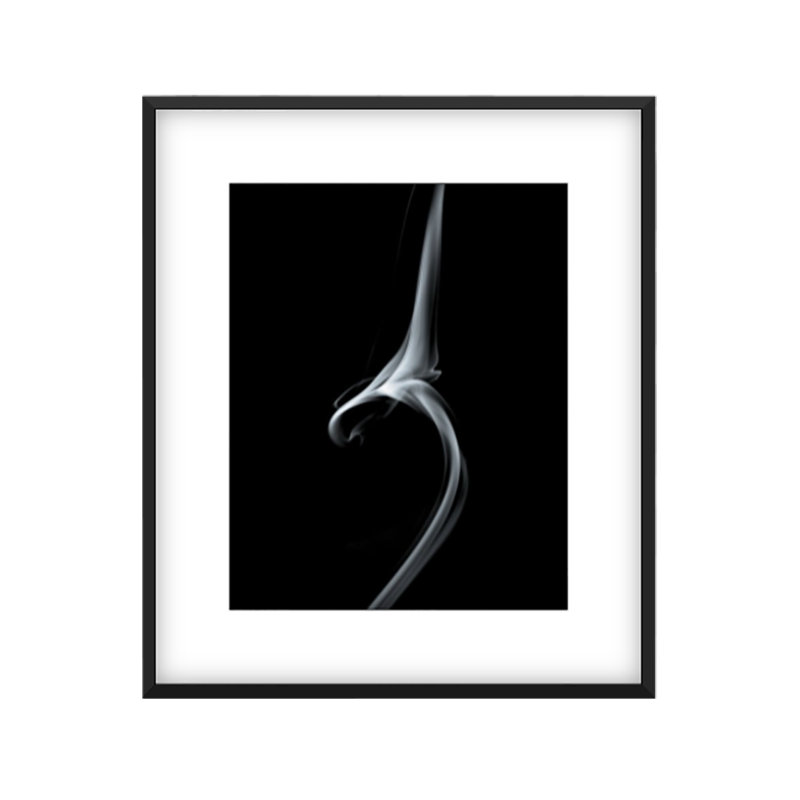 Calumet 2 Print by Francis Augustine, 27" H x 18" W x 0.8" D, Black Framed Paper, White