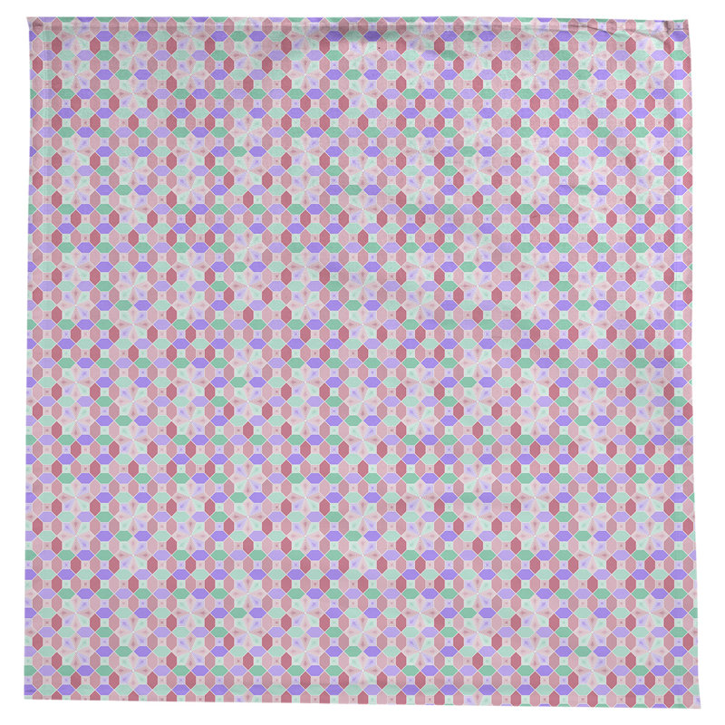 Nappe à motif Leffel, Vert et rose