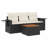 Vidaxl Garden Sofa Set Black