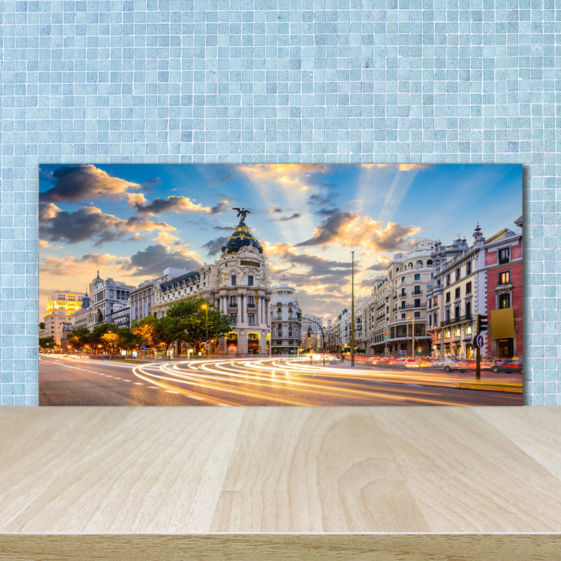 Alizay 50cm W x 100cm L Glass Peel and Stick Panel