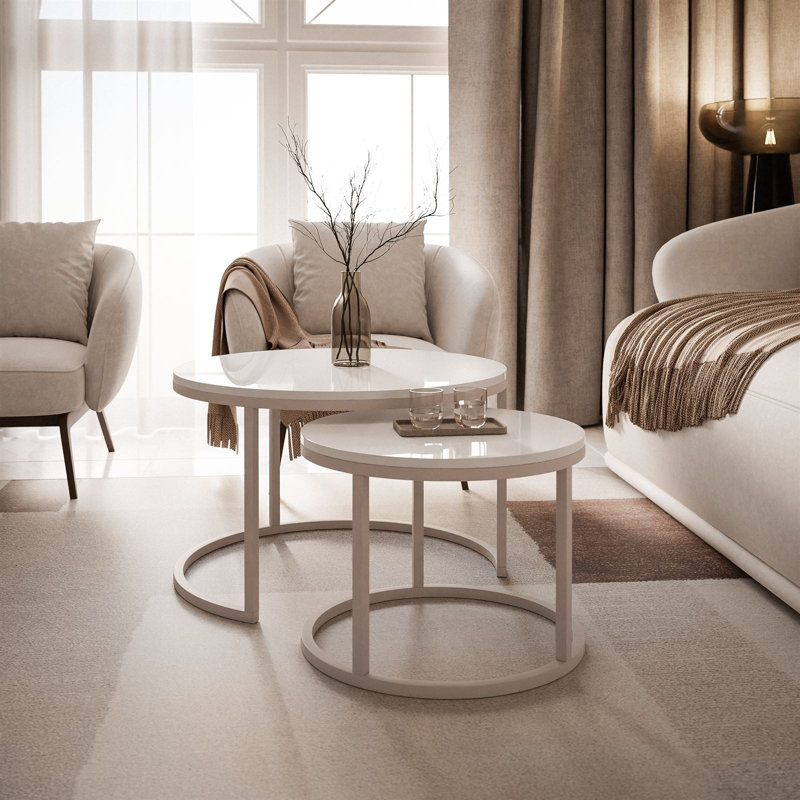 Adaliz Coffee Table,  White