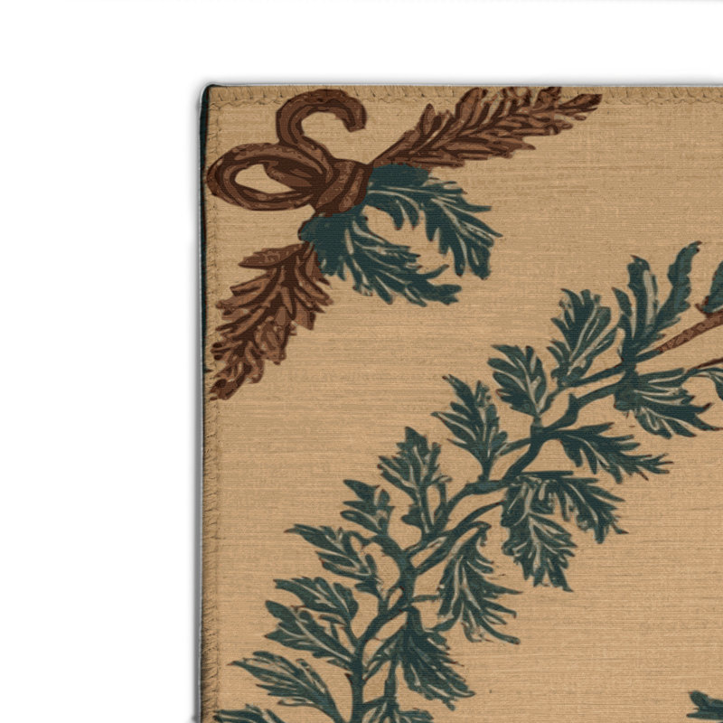 Tapis d'intérieur et d'extérieur brun français, Rectangulaire 2 pi x 3 pi