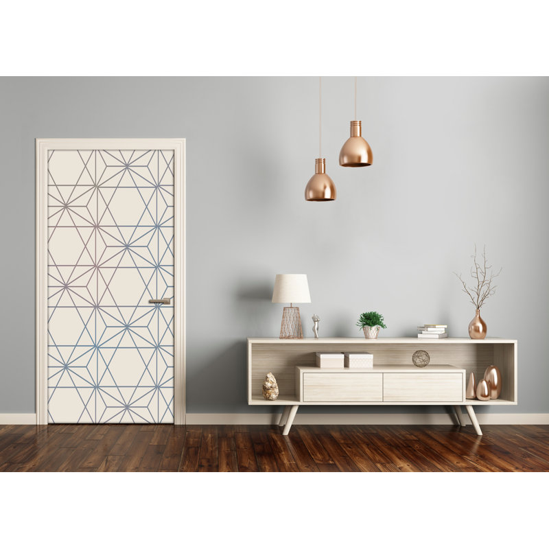 Geometric Background Door Decal