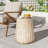 Outdoor Cleme Carved Side Table, Gold-2017264091