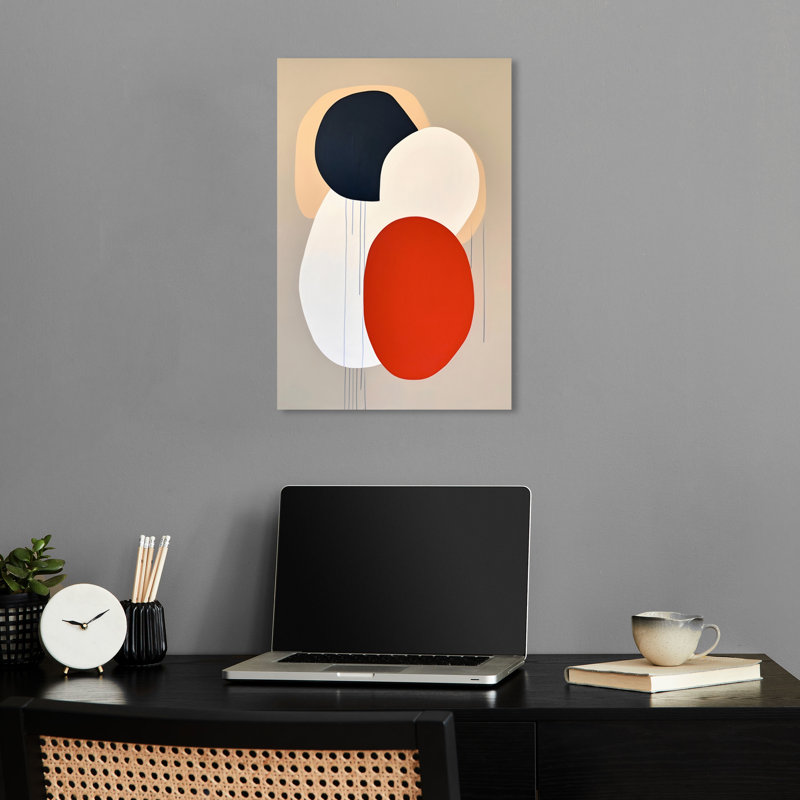 Art mural abstrait Matryoshka Doll par Notoriart, Toile tendue, H 24 po x l 16 po