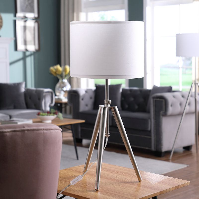 17 Stories Metal Tripod Lamp | Wayfair